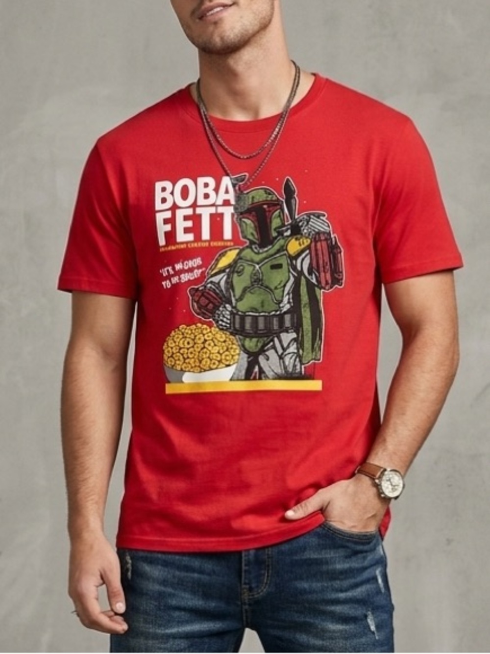 Funko Red Star Wars Boba Fett Graphic Tee
